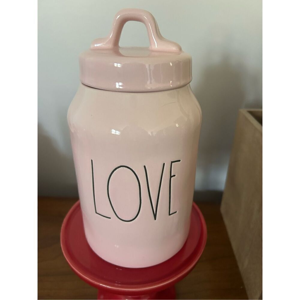 COPY - Rae Dunn Pink Love Canister